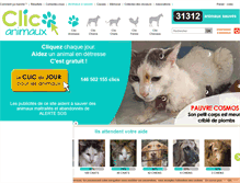 Tablet Screenshot of clicanimaux.com